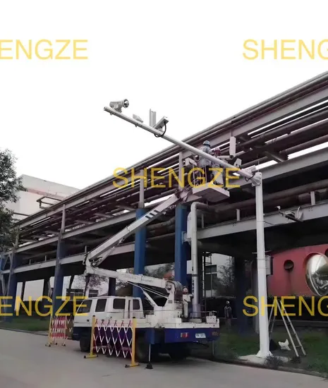 L-Type Single-Arm Octagonal Capture Monitoring Pole Hot-DIP Galvanized