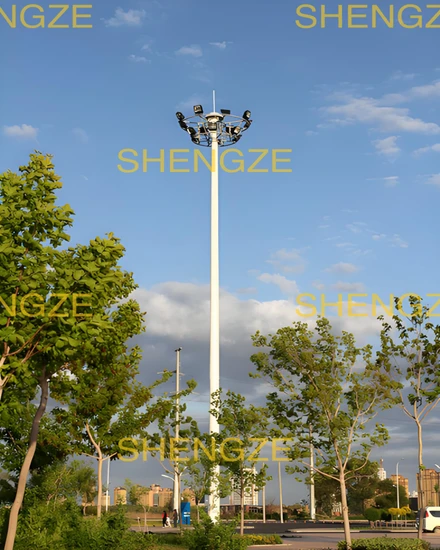 35 Meter Outdoor LED Flood Light with Custom Pole Shape