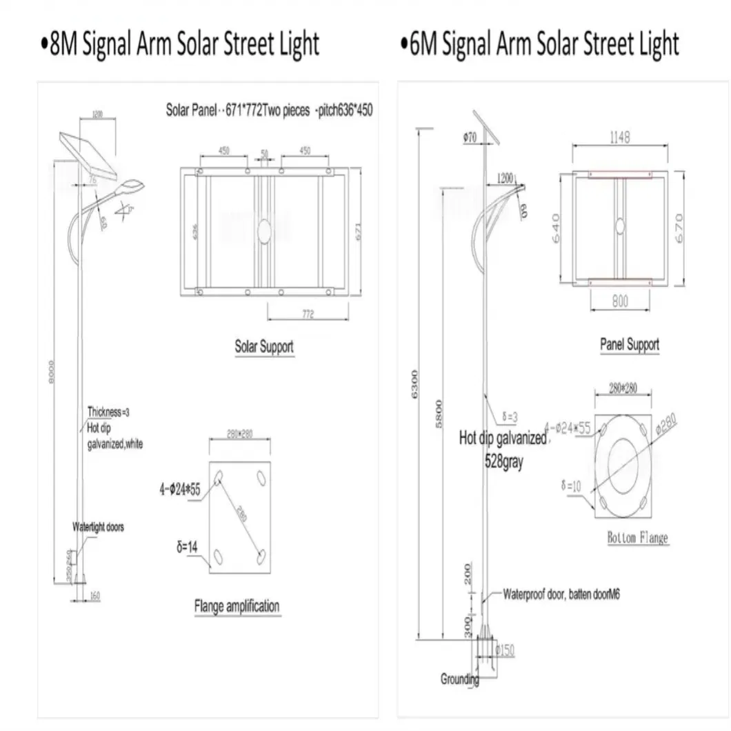 Outdoor Low Price LED All in One Solar Street Light with Pole
