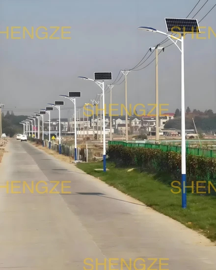 Bright Solar Street Light with Integrated Motion and Light Sensors