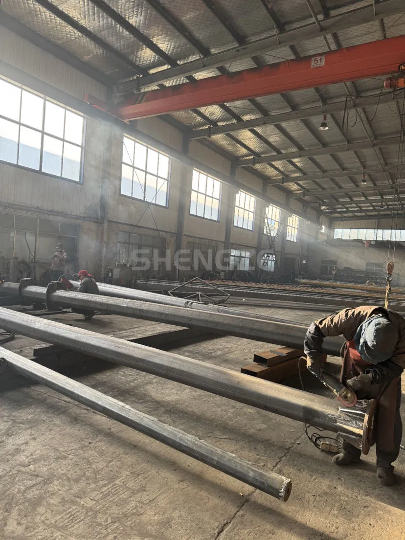 Eco-Friendly Dual Head Street Lights with Wind Turbines and Solar Panels