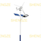Customizable Solar Street Light with Integrated Wind Turbine Generator