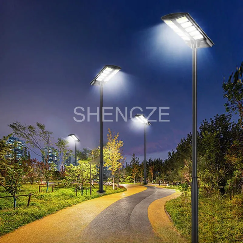 Durable Solar Street Light with Motion Sensor and Light Control Features