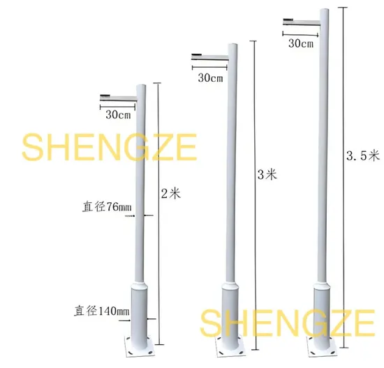 L-Type Single-Arm Octagonal Capture Monitoring Pole Hot-DIP Galvanized