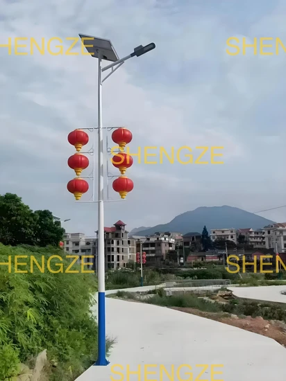 Modern LED Street Light with Solar Panel and Motion Detection