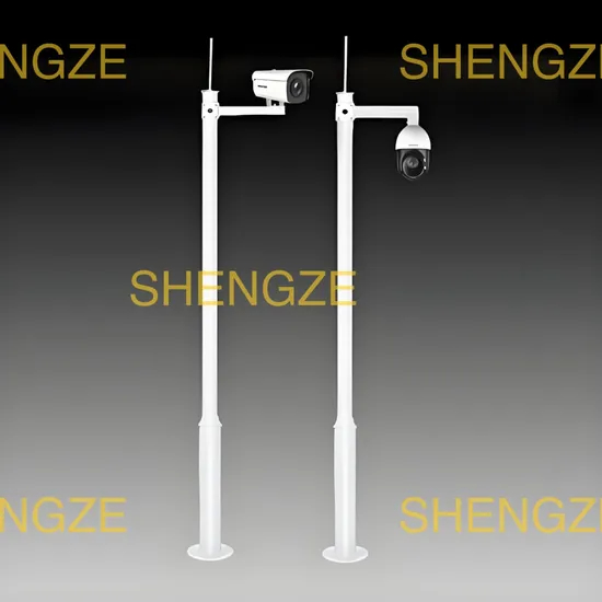 L-Type Single-Arm Octagonal Capture Monitoring Pole Hot-DIP Galvanized