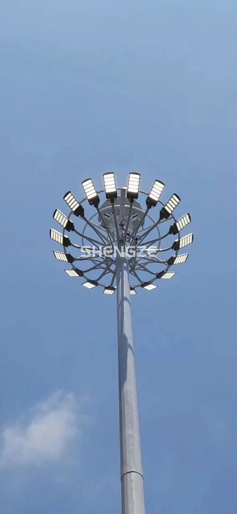 35 Meter Outdoor LED Flood Light with Custom Pole Shape