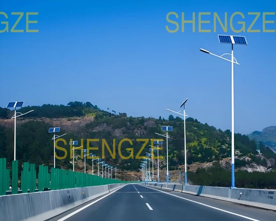 Customizable Solar Street Light with LED and Motion Sensors