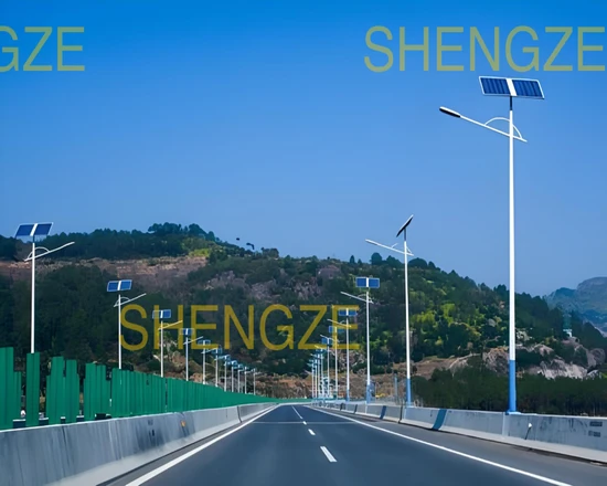Customizable Solar Street Light with LED and Motion Sensors